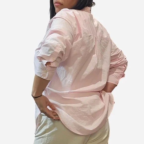 Universal Thread Women's Light Pink Button Down Shirt - Picture 6 of 7